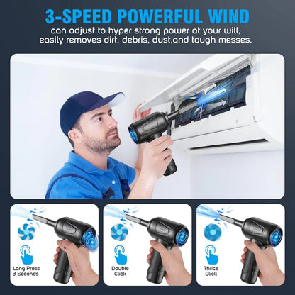 2 IN 1 Powerful Compressed Air Duster