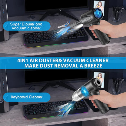 2 IN 1 Powerful Compressed Air Duster